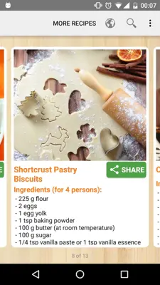 Plätzchen Rezepte android App screenshot 3
